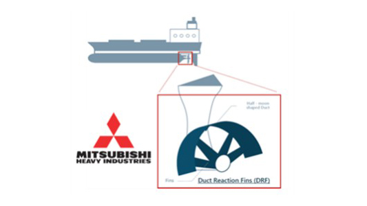 Ducted Reaction Fin / Energy Saving Device by MITSUBISHI